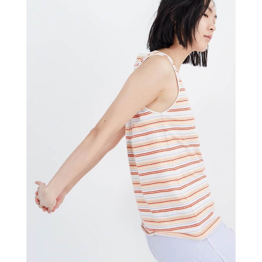 Madewell Whisper Cotton Pocket Tank Top - Picture 3 of 8